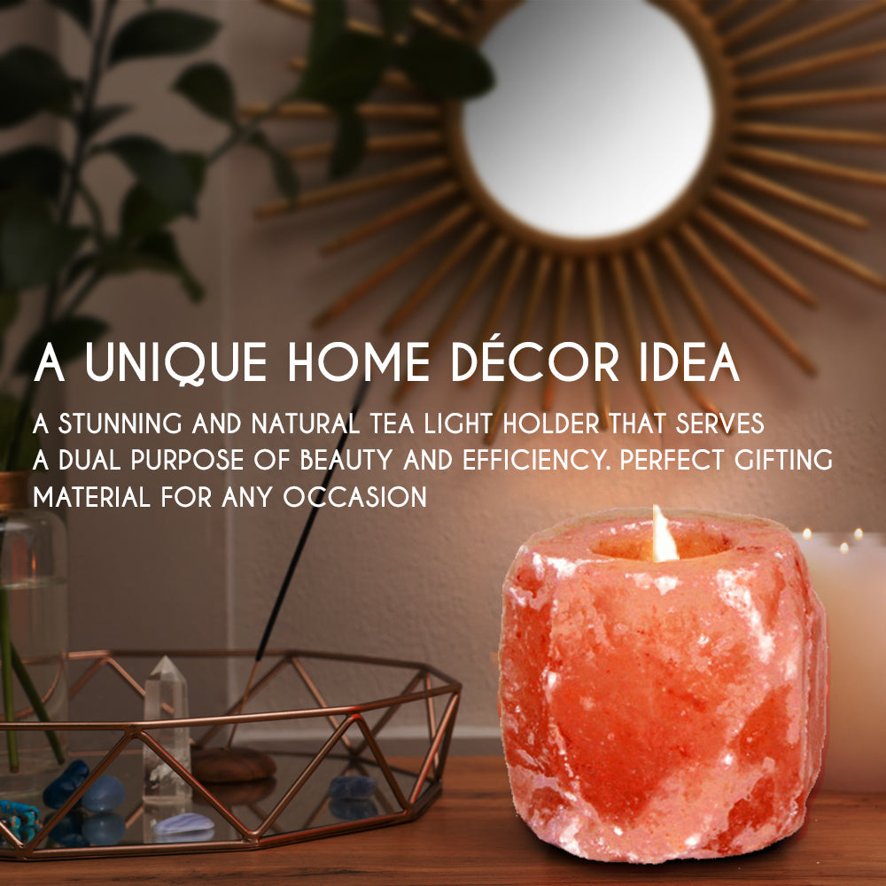 Himalayan Pink Salt Tea Light Holder